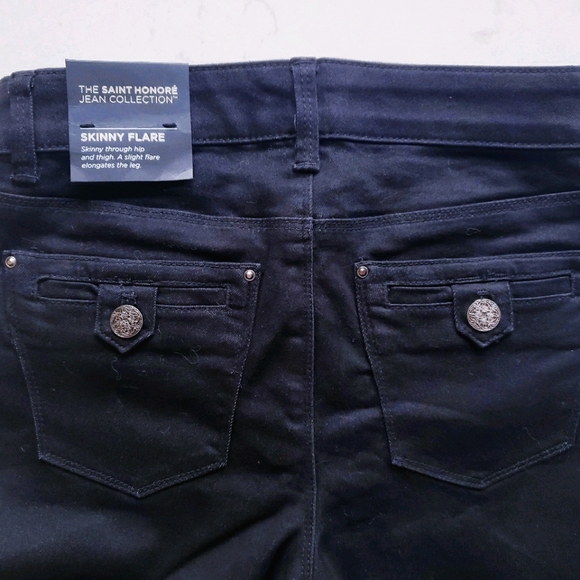 White House Black Market Skinny Flare Jeans Sz 0S - Picture 4 of 9